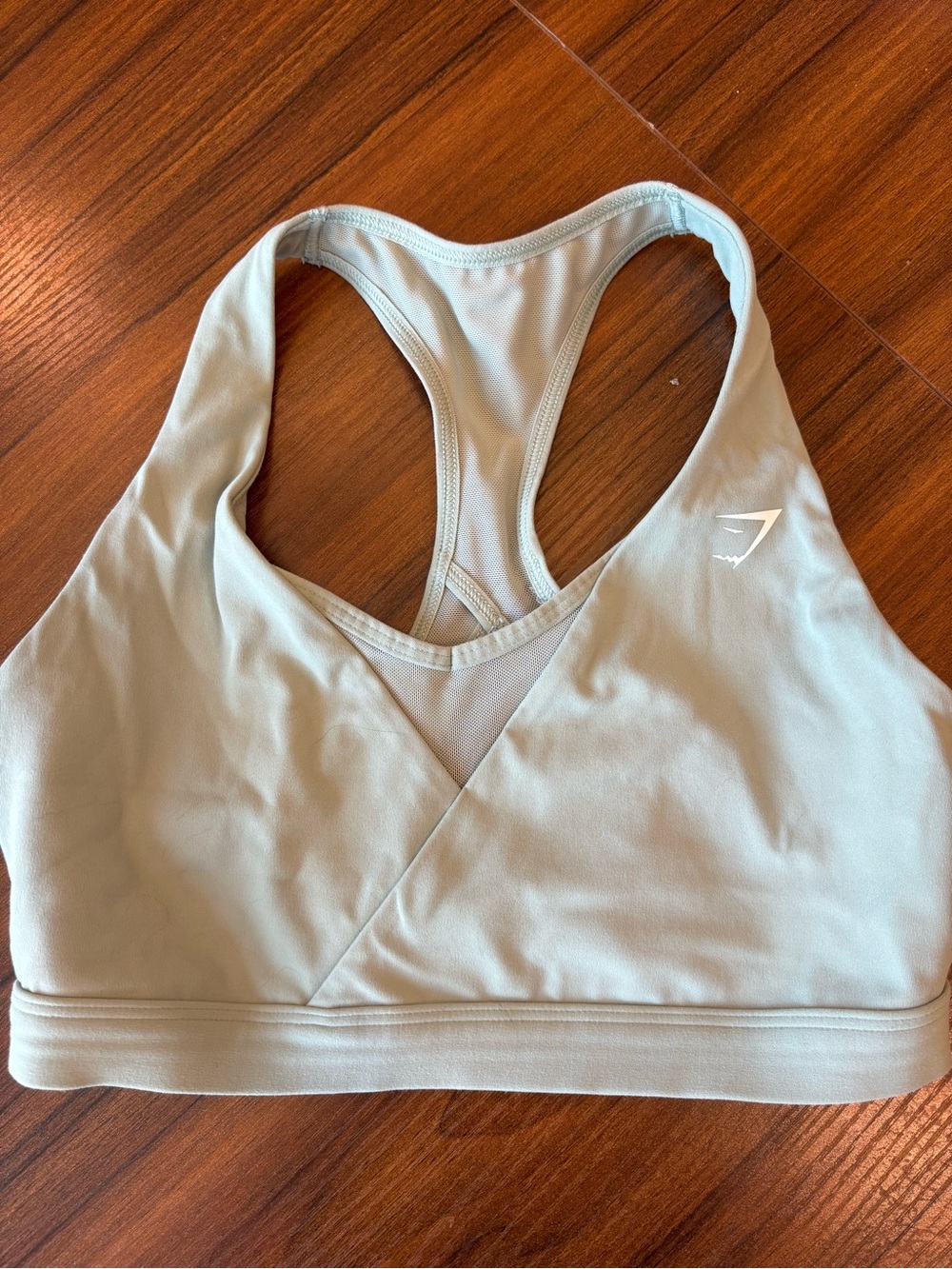 Light green Gymshark sports bra